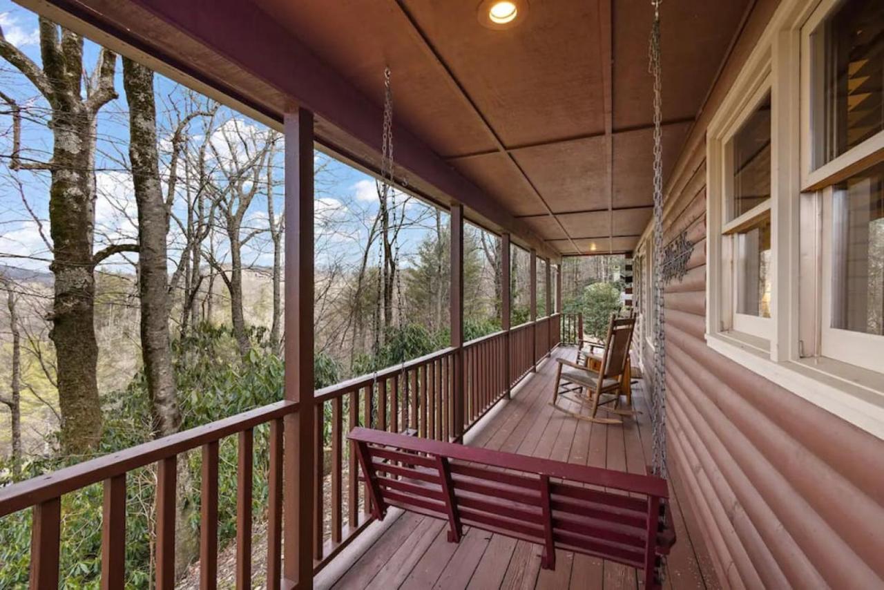 Log Cabin On Peaceful River Blowing Rock Exterior foto